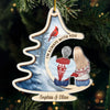 Custom Acrylic Ornament - Personalized Memorial Sympathy Gifts For Loss Of Mom, Dad - Beside You Always