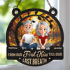 Custom Window Hanging Suncatcher Ornament - Personalized Anniversary Wedding Gifts For Husband And Wife, Him And Her - A Lifetime Of Love