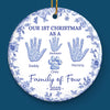 Custom Ceramic Ornament - Personalized Christmas Birthday Gifts For Mom, Dad, Kids - Where Love Lives