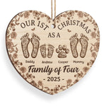 Custom Family Christmas Gifts - Personalized Ornament
