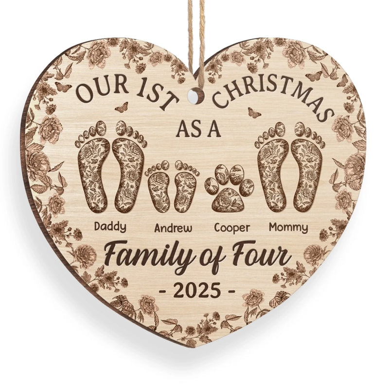 Custom Family Christmas Gifts - Personalized Ornament