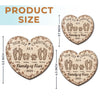 Custom Wood Ornament - Personalized Christmas Birthday Gifts For Mom, Dad, Kids - Home Is Together