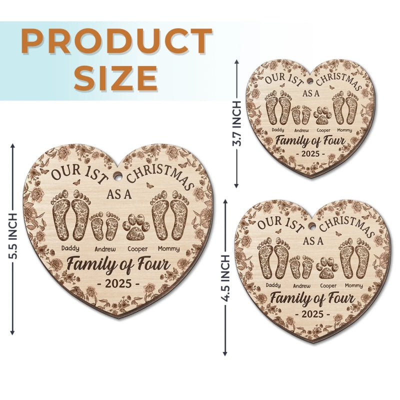 Custom Family Christmas Gifts - Personalized Ornament