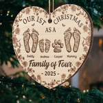 Custom Family Christmas Gifts - Personalized Ornament