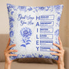Custom Pillow - Personalized Best Friend Birthday Gifts For Women, Besties, Sisters, BFF - Blessed And Chosen