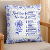 Custom Pillow - Personalized Best Friend Birthday Gifts For Women, Besties, Sisters, BFF - Blessed And Chosen