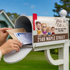 Custom Magnetic Mailbox Cover - Personalized  Birthday Gifts For Mom, Dad, Kids - Addressed With Love