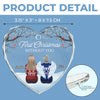 Custom Heart Glass Ornament - Personalized Memorial Sympathy Gifts For Loss Of Mom, Dad - Christmas In My Heart