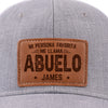 Gorra Con Parche De Cuero Personalizada - Regalos De Cumpleaños Personalizados Para Papá, Abuelo - Abuelos Llenos De Bendiciones