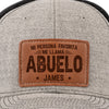Gorra Con Parche De Cuero Personalizada - Regalos De Cumpleaños Personalizados Para Papá, Abuelo - Abuelos Llenos De Bendiciones