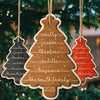 Custom Double Layer Wooden Ornament - Personalized Christmas Birthday Gifts For Mom, Dad, Kids - Our Merry Crew