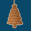 Custom Double Layer Wooden Ornament - Personalized Christmas Birthday Gifts For Mom, Dad, Kids - Our Merry Crew