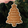 Custom Double Layer Wooden Ornament - Personalized Christmas Birthday Gifts For Mom, Dad, Kids - Our Merry Crew