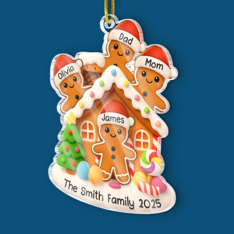 Custom Acrylic Ornament - Personalized Christmas Birthday Gifts For Mom, Dad, Kids - Home Sweet Home