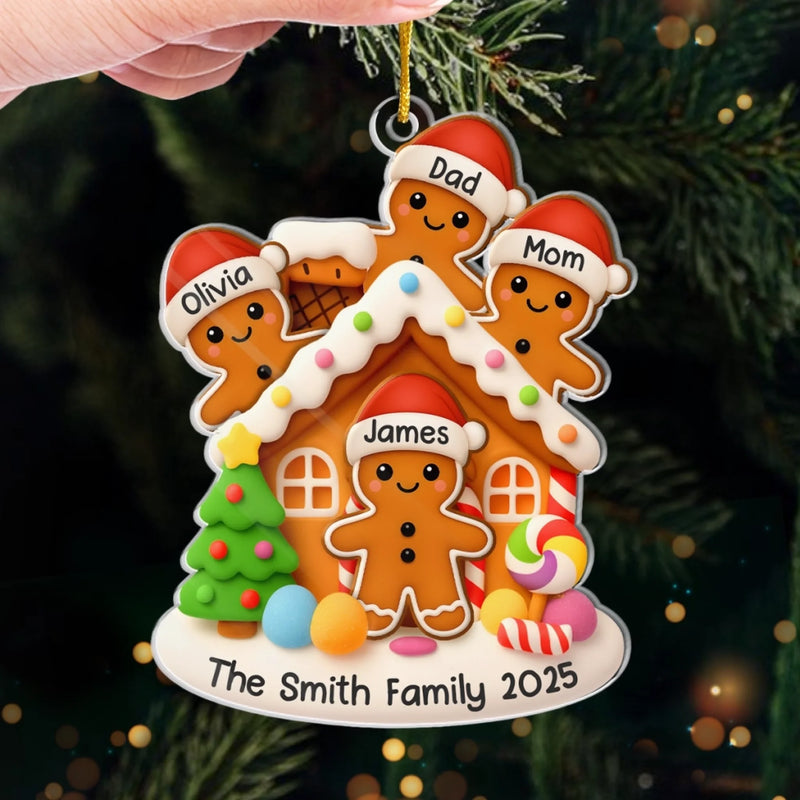 Custom Acrylic Ornament - Personalized Christmas Birthday Gifts For Mom, Dad, Kids - Home Sweet Home