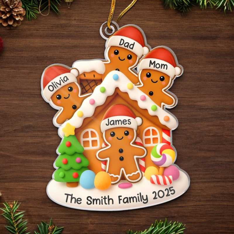 Custom Acrylic Ornament - Personalized Christmas Birthday Gifts For Mom, Dad, Kids - Home Sweet Home