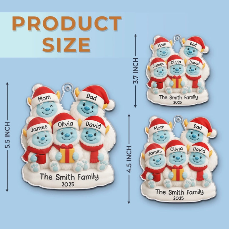 Custom Name Christmas Family Gifts - Personalized Ornament