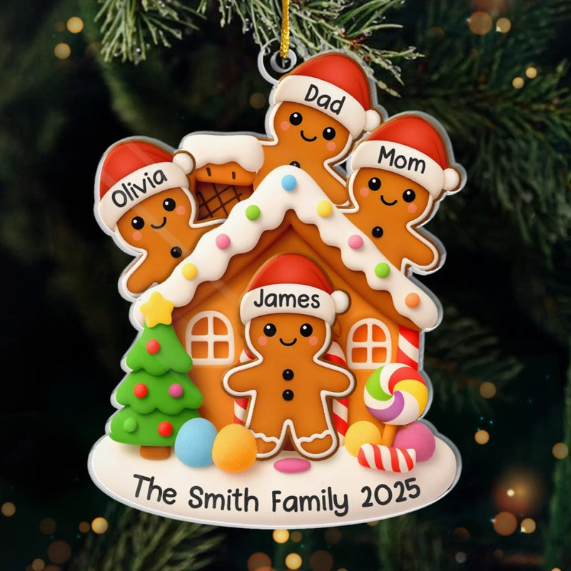 Custom Acrylic Ornament - Personalized Christmas Birthday Gifts For Mom, Dad, Kids - Home Sweet Home