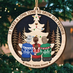 Custom Name Christmas Friend Gifts - Personalized 2 Layers Ornament