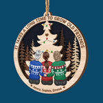 Custom Name Christmas Friend Gifts - Personalized 2 Layers Ornament