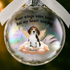 Custom Photo Ornament Ball - Personalized Pet Memorial Sympathy Gifts For Dogs, Cats - Angel Paws Watching Over Me