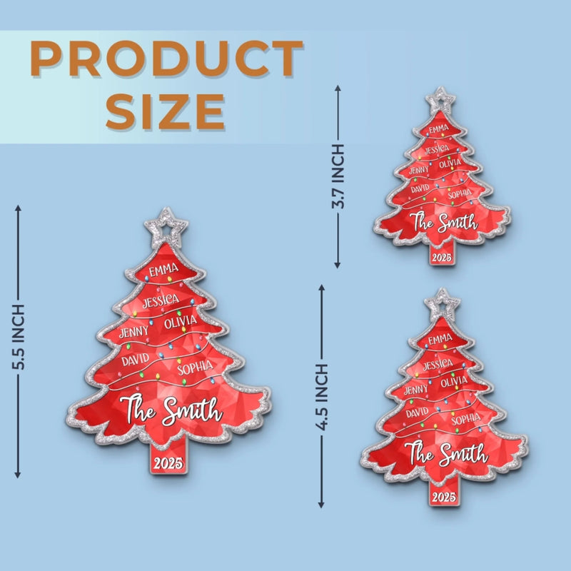 Custom Acrylic Ornament - Personalized Christmas Birthday Gifts For Mom, Dad, Kids - A Tree Full Of Memories