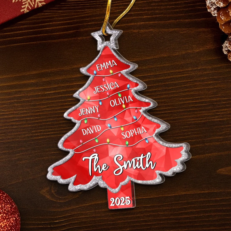 Custom Acrylic Ornament - Personalized Christmas Birthday Gifts For Mom, Dad, Kids - A Tree Full Of Memories