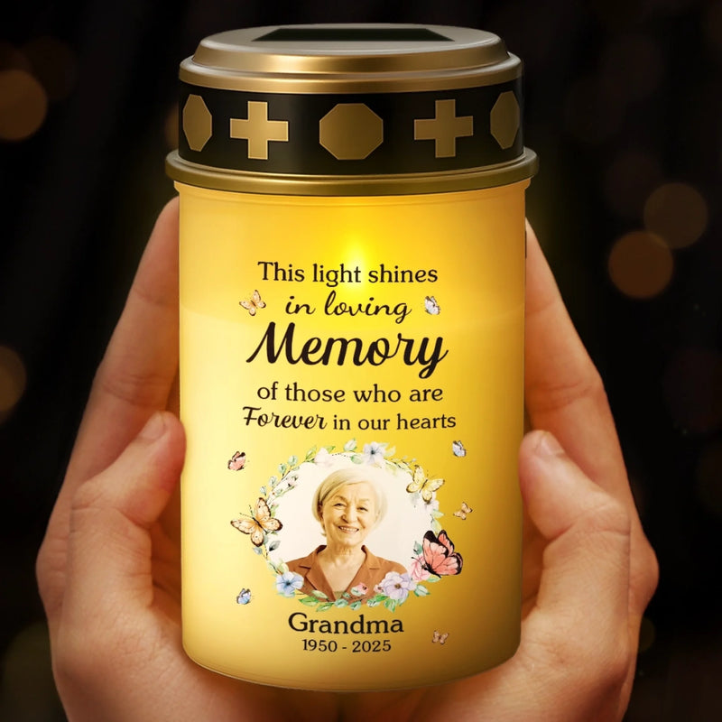 Custom Photo Solar Stake Lights - Personalized Memorial Sympathy Gifts For Loss Of Mom, Dad - Guiding Me Home With Your Love
