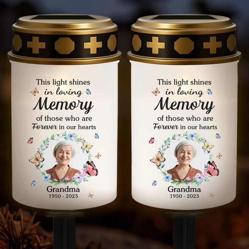 Custom Photo Solar Stake Lights - Personalized Memorial Sympathy Gifts For Loss Of Mom, Dad - Guiding Me Home With Your Love