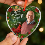 Custom Photo Christmas Remembrance Gifts - Personalized Glass Ornament