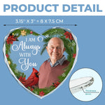 Custom Photo Christmas Remembrance Gifts - Personalized Glass Ornament