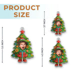 Custom Photo Christmas Tree Gifts for Kids - Personalized Ornament
