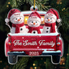 Custom Acrylic Ornament - Personalized Christmas Birthday Gifts For Mom, Dad, Kids - Family Sleigh Vibes