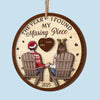 Custom Double Layer Wooden Ornament - Personalized Anniversary Christmas Wedding Gifts For Husband And Wife, Him And Her - My Missing Piece