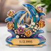 Custom Acrylic Plaque - Personalized Anniversary Wedding Gifts For Husband And Wife, Him And Her - Deep Sea Love