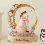 Custom Forever and Always Wedding Gifts for Couples - Personalized Acrylic Plaque Custom Shape