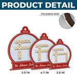 Custom Name Christmas Family Gifts - Personalized Wood & Acrylic Ornament