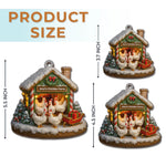 Custom Name Christmas Chicken Farm Decor - Personalized Ornament