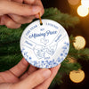 Custom Ceramic Ornament - Personalized Anniversary Christmas Wedding Gifts For Husband And Wife, Him And Her -  Forever Yours, Forever Mine