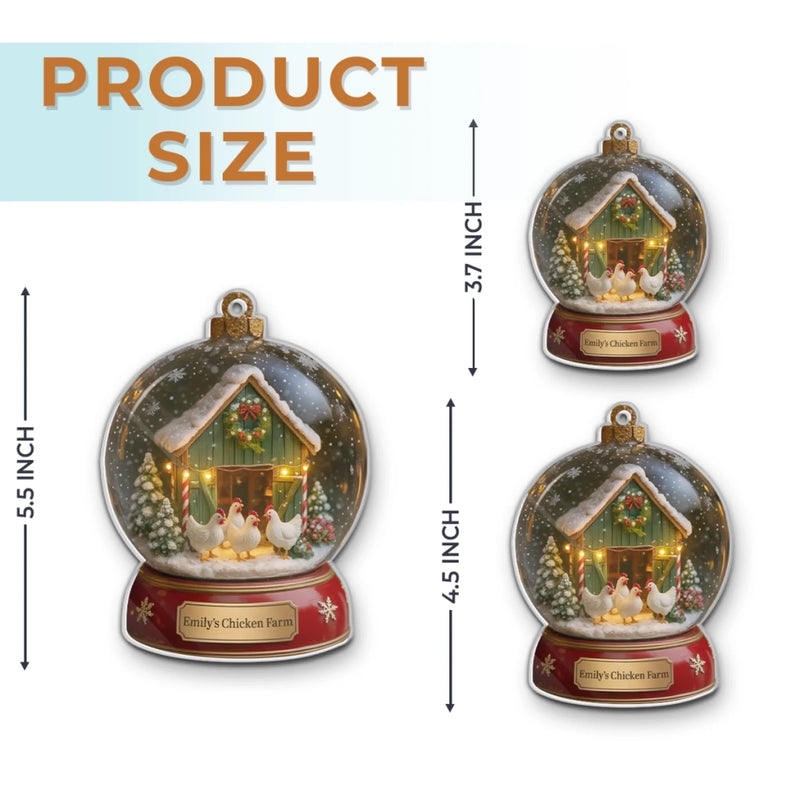 Custom Acrylic Ornament - Personalized Christmas Birthday Gifts For Women, Men - Winter Wonder Henland