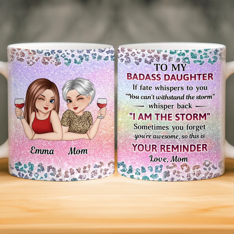 Custom Name Badass Daughter Gifts - Personalized Mugs