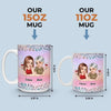 Custom Mug - Personalized Birthday Gifts For Mom, Daughter - Two Souls, One Forever Bond