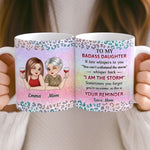 Custom Name Badass Daughter Gifts - Personalized Mugs