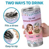 Custom Tumbler - Personalized Birthday Gifts For Mom, Grandma, Daughter, Granddaughter - Strong Like You, Loved By Me