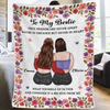 Custom Blanket - Personalized Best Friend Birthday Gifts For Women, Besties, Sisters, BFF - True Friends, Always Near