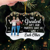 Custom Acrylic Ornament - Personalized Christmas Birthday Gifts For Brother, Sister - Blessed With Each Other
