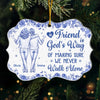 Custom Acrylic Ornament - Personalized Christmas Best Friend Birthday Gifts For Women, Besties, Sisters, BFF - Growing Old Side By Side