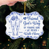 Custom Acrylic Ornament - Personalized Christmas Best Friend Birthday Gifts For Women, Besties, Sisters, BFF - Growing Old Side By Side