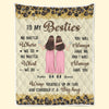 Custom Blanket - Personalized Best Friend Birthday Gifts For Women, Besties, Sisters, BFF - Cheers To Endless Friendship