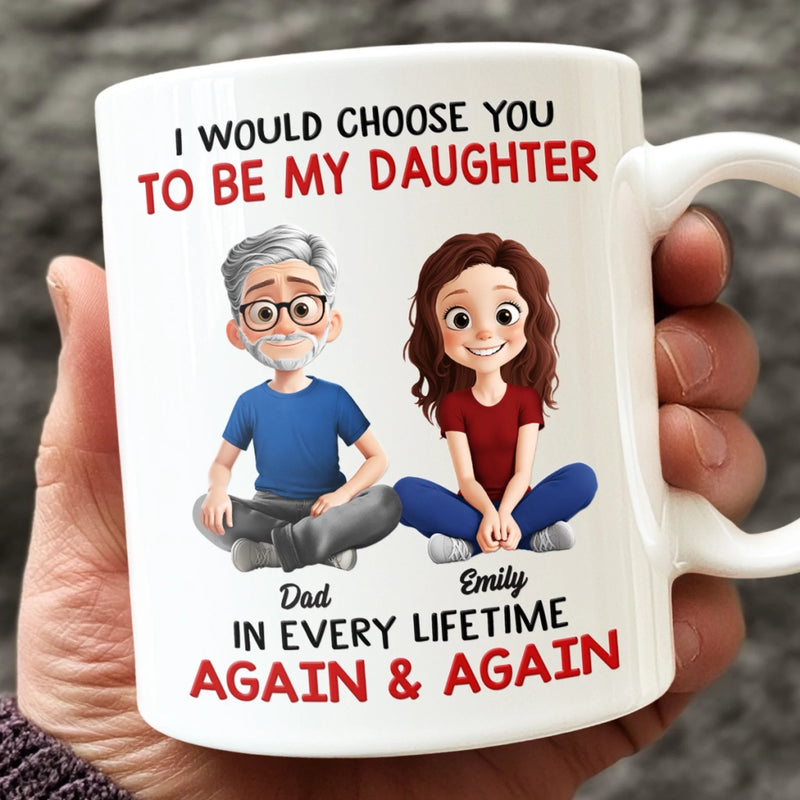 Custom Mug - Personalized Birthday Gifts For Mom, Dad, Daughter - My First Hero, My Forever Friend